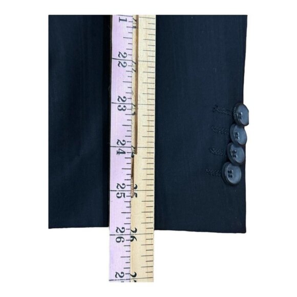 Bellissimo Blazer Mens 38 Black Modern Fit Jacket Polyester Rayon Lined Classic - Picture 3 of 8